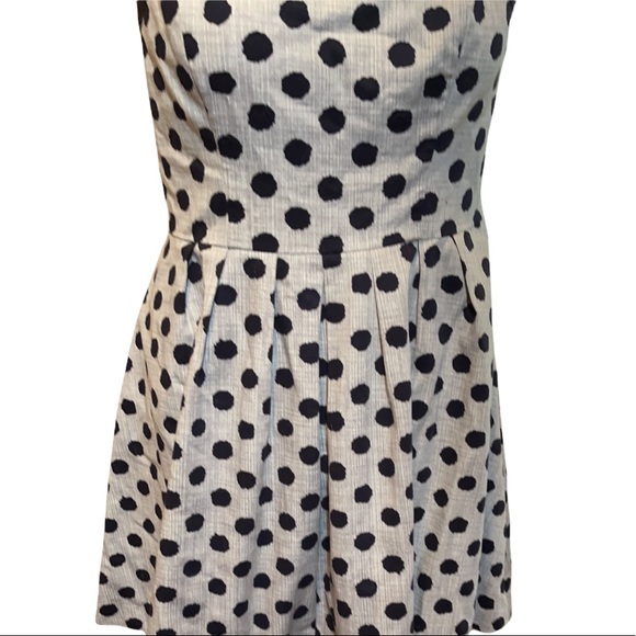 The Limited, sleeveless gray/navy dress, size 12. - Picture 3 of 7